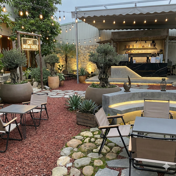 Đá Nham Thạch Trang Trí Quán Cafe: