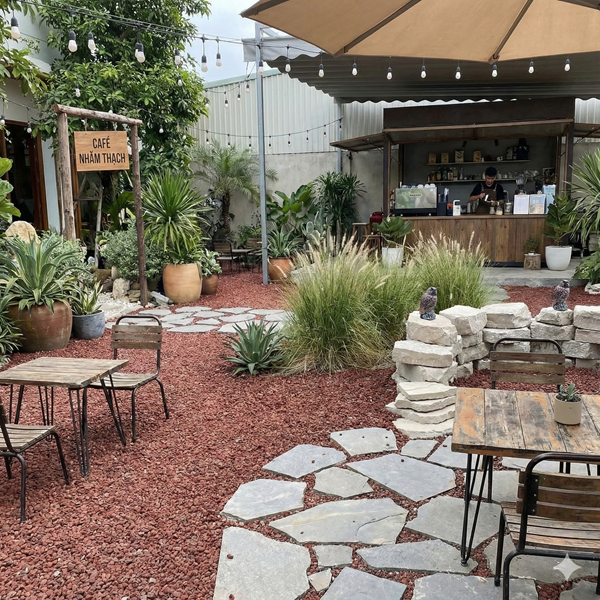 Đá Nham Thạch Trang Trí Quán Cafe: